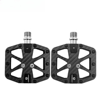 BXT Ultra-Light 3 Bearing Pedals Road/MTB Carbon Fiber Axle Tube Bike Pedal High Lubrication Widened Cycling