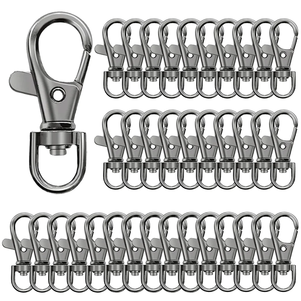 10PCS Keychain Hook Clip Swivel Spring Hook Lobster Claw Clasp Swivel Keychain for Keychain Making DIY Crafts Lanyard Making