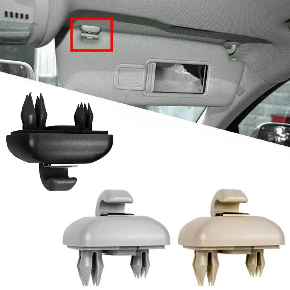 

Car Sun Visor Clip Holder Interior Sun Visor Retainer Hook Clip Bracket Hanger For Audi A1 A3 A4 A5 Q3 Q5 S3 S4 S5 TT Allroad