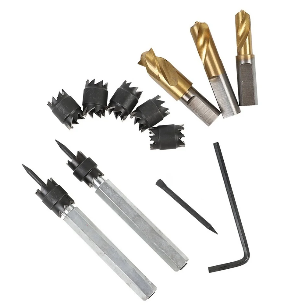 13pc Hex Shank Weld Drill Bits for Power Tools High For Velocity Steel Construction Enables Reliable Performance Daily