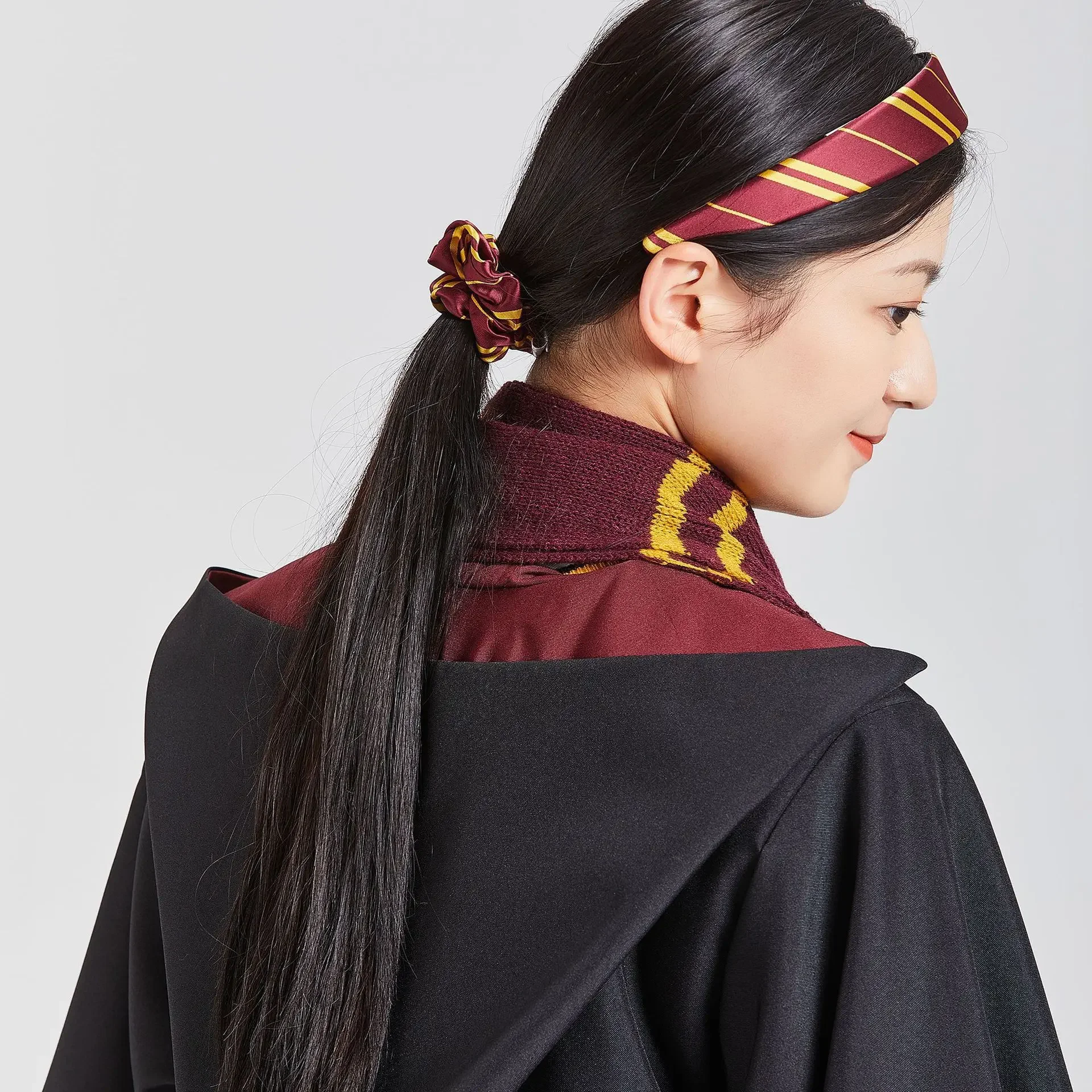 Slytherin تأثيري رئيس ارتداء حبل الشعر ، Scrunchie ، المعالج ، مدرسة السحر ، عصابة رأس ، أغطية الرأس ، اكسسوارات