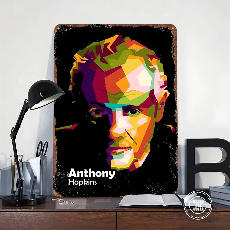 Best Actor Movies Wpap Metal Poster Customized Wall Art Retro Vintage Tinplate Signs for Luxury Decoration Gaming Wand Deko Home
