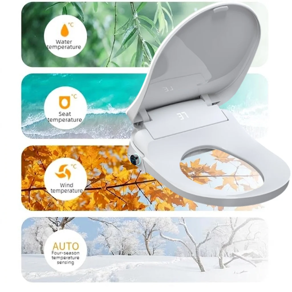 WETIPS Season Auto Temperature Sensing Smart Toilet Seat Front and Rear Hot Water Washing Enema Aid Electric Bidet Cleaner