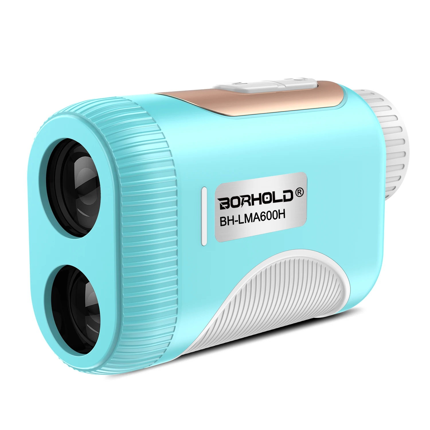 Golf Laser Rangefinder 600m-1200m Range 6.5X Magnification 30 Field View IP54 Protection Magnetic Attraction Blue ABS Laser