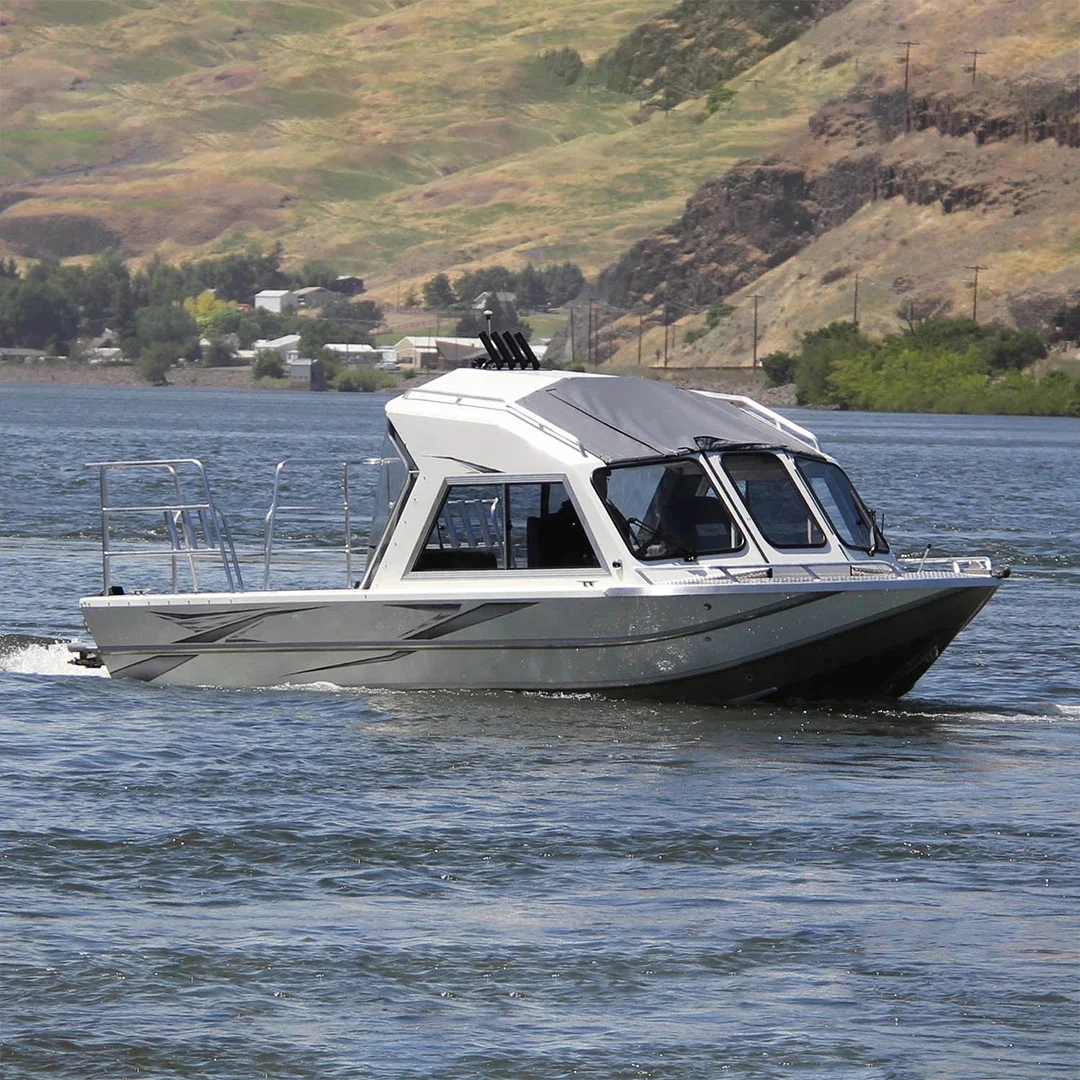 

CE Approved 21ft Aluminum Pleasure Full Cabin Speed Fishing Boat For Sale