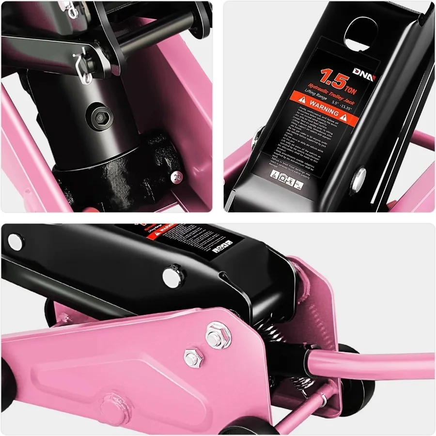 แม่แรงไฮดรอลิกแบบตั้งพื้น รับน้ำหนัก 1.5 ตัน (3000 ปอนด์) ระยะยก 5.5 ถึง 15.35 นิ้ว เหมาะสำหรับงานยานยนต์