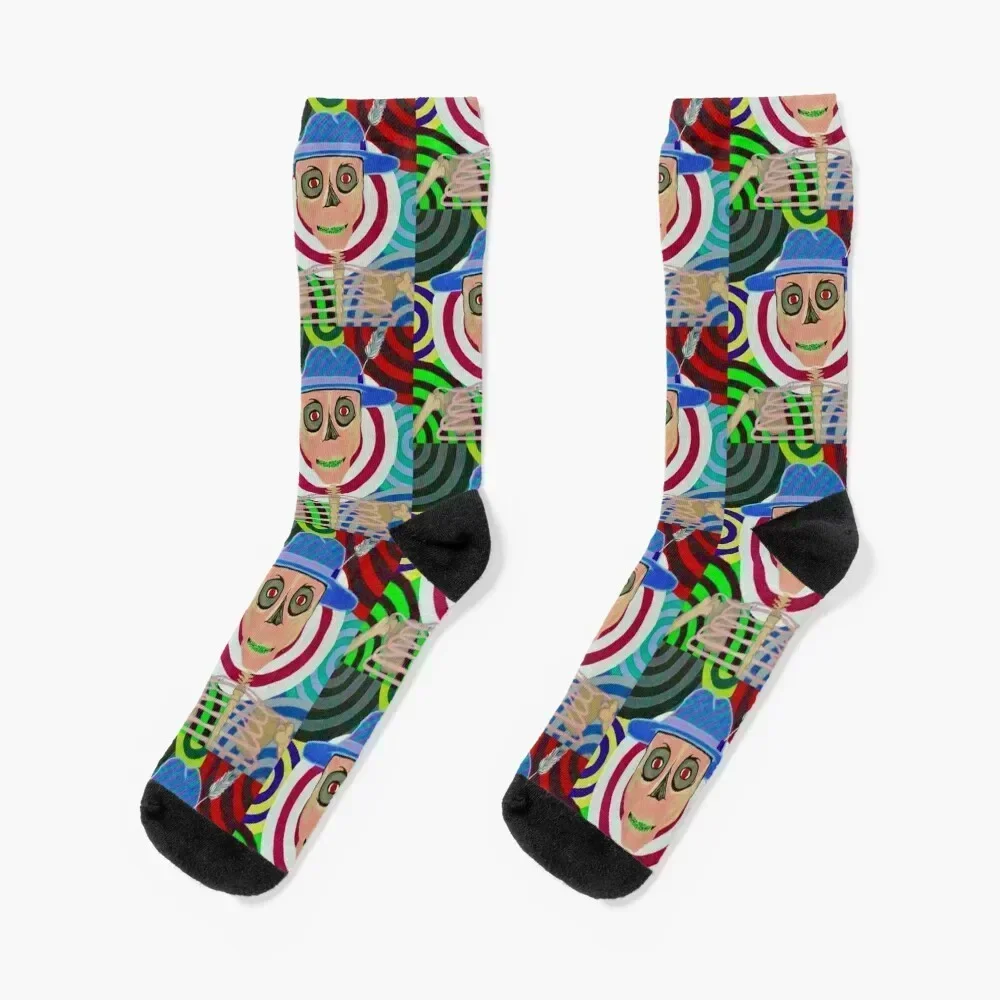 Bones Socks cycling retro Socks Girl Men's