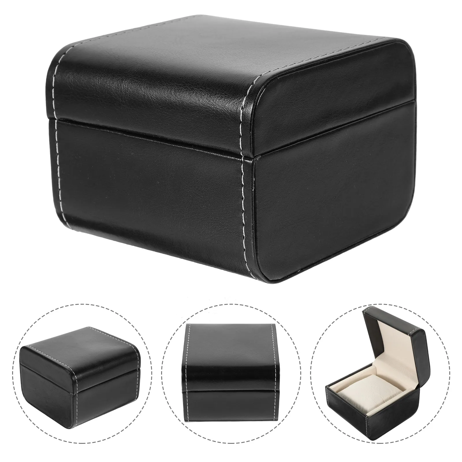 

Stylish Pu Watch Storage Box Display Case For Men Women Durable Compact Gift Packaging For Birthday Wedding Christmas