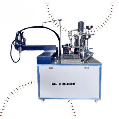 Electric 2-Part Meter Mixing Potting Machine Epoxy Silicone Polyurethane Gluing Machine Wood Case Packaging Pump for Chemical