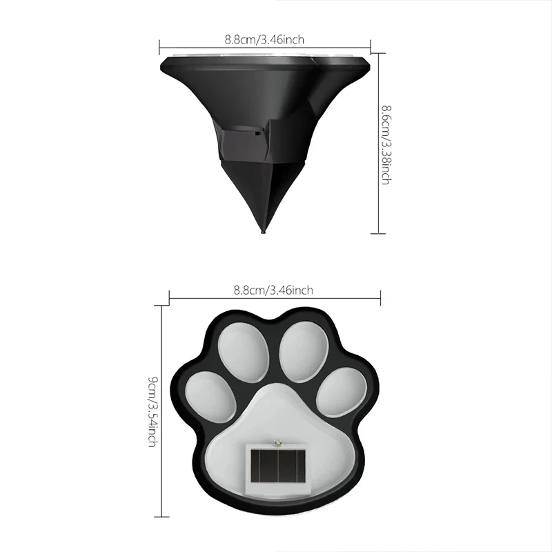 Outdoor LED Solar Light Waterproof Dog Cat Animal Paw Print Light Path Lawn Lamp for Garden Patio Lawn Summer Camping Home Decor image 4