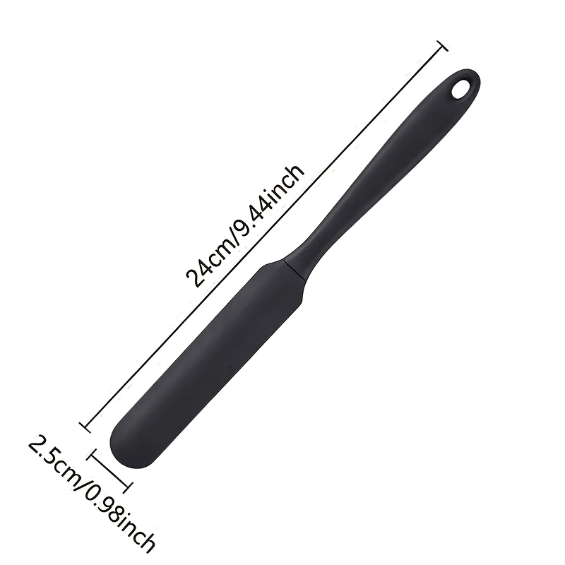 1PC 24CM Non Stick Silicone Integrated Spatula Long Handle Cream Stirring Spatula Butter Scraper Cake Household Baking Tool