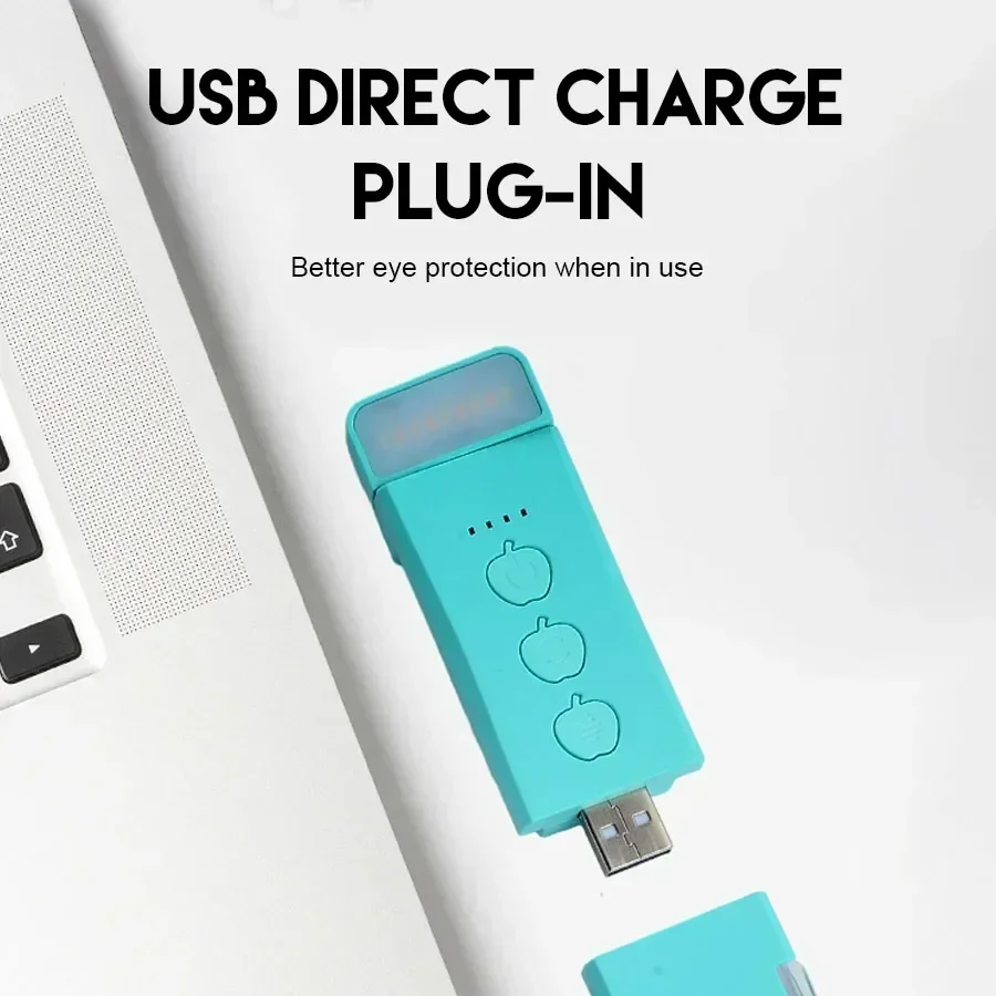 Mini Light Reading Clip Book Light With Timer Rechargeable Clip-on Bookmark Book Light Led Read Light Portable Bedside Desk Lamp