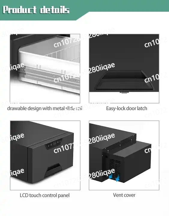 

Car Refrigerator Retractable Drawer 12v 30L Car and Household Dual-purpose Cooler Refrigerator Portable