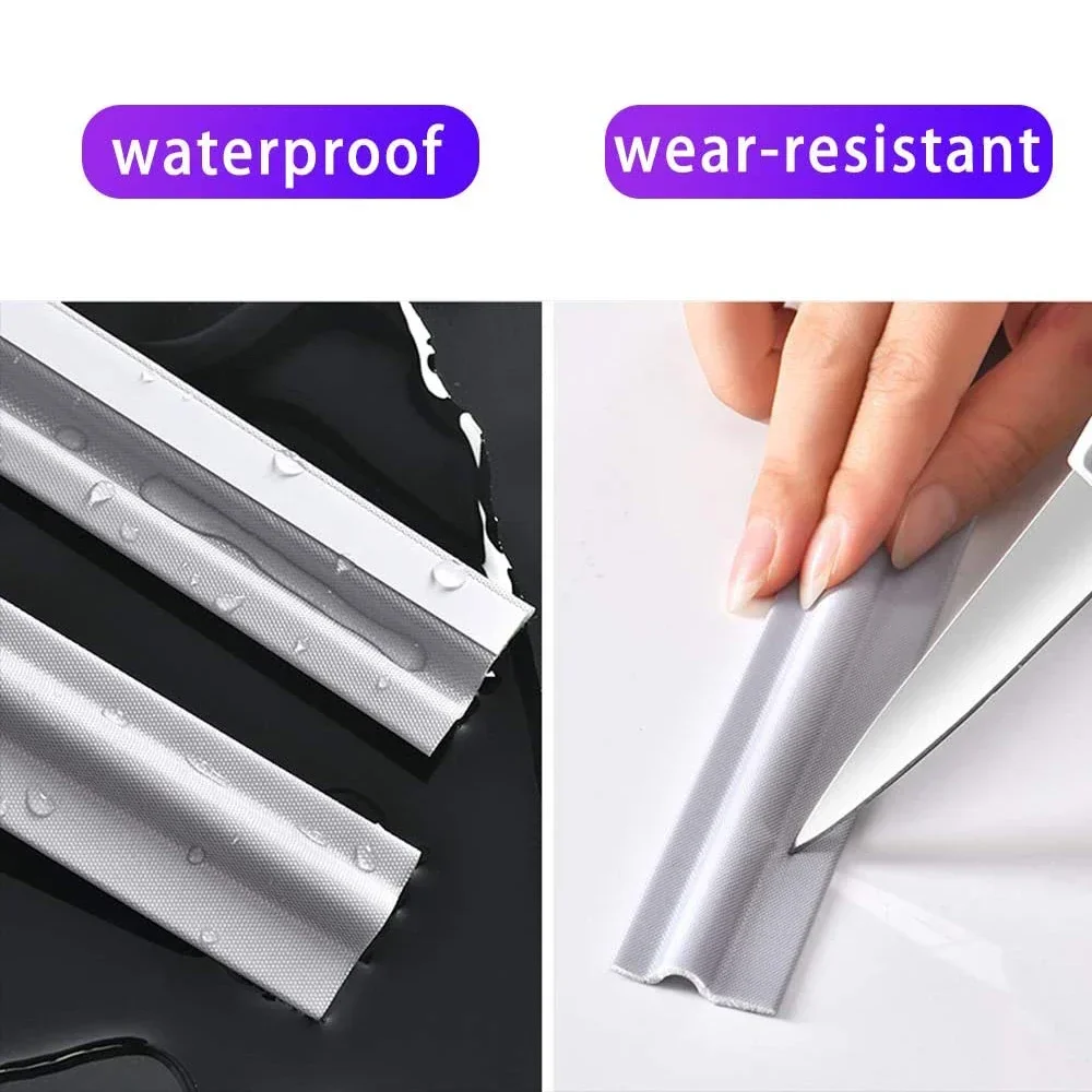 2M/Roll Sliding Window Seal Strip White Gray Self-Adhesive Cuttable Soundproofing Windproof Foam Door Gap Weather Stripping image 2