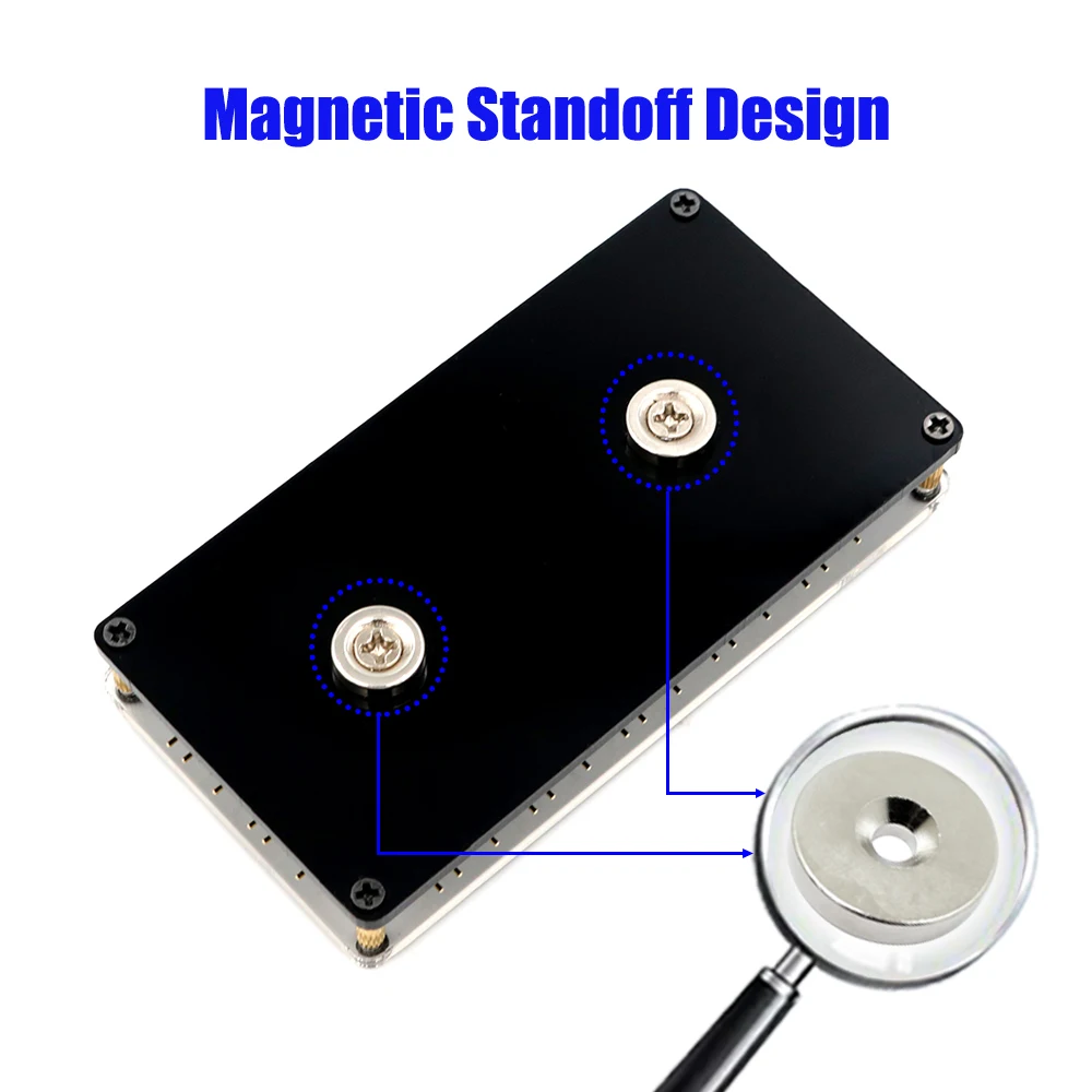 12 Way 5V RGB LED Splitter HUB with PMMA Case and Magnetic standoff SATA 15-Pin Power Supply for ASUS/MSI 5V 3pin LED Controller