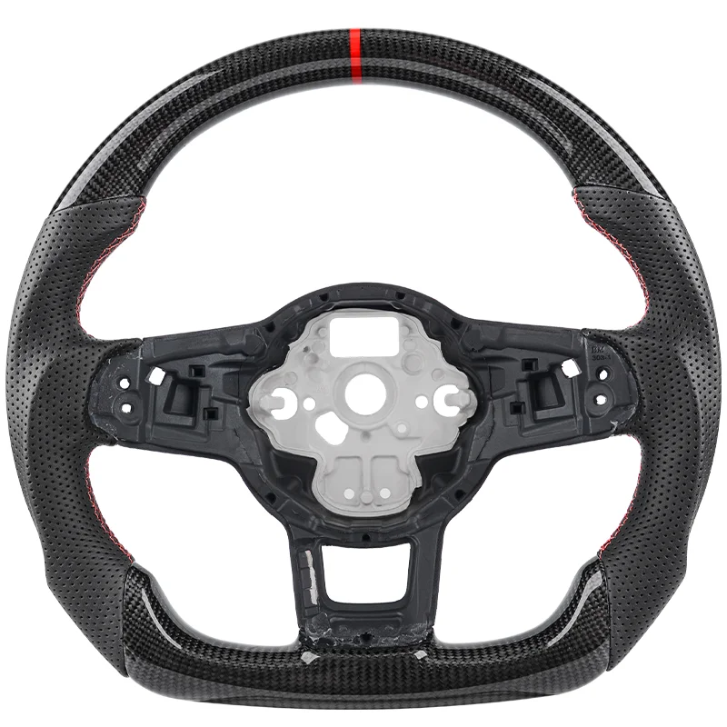 

Carbon Fiber Steering Wheel For Volkswagen Golf 7 7.5 MK7 GTI GTD GTE R 2013-2020 Polo GTI Tiguan Passat Alcantara Racing Wheel