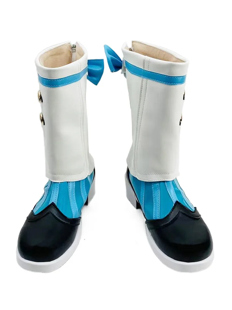 Genshin Impact Sigewinne Sapatos Cosplay para Homem e Mulher, Botas, Interpretação de Papéis, Anime, Dia das Bruxas, Carnaval, Trajes, Jogos