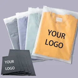 50Pcs Custom Storage Frosted Zipper Bags Home Clothing Shirts Business Small Business Packaging Reusable Product Bags