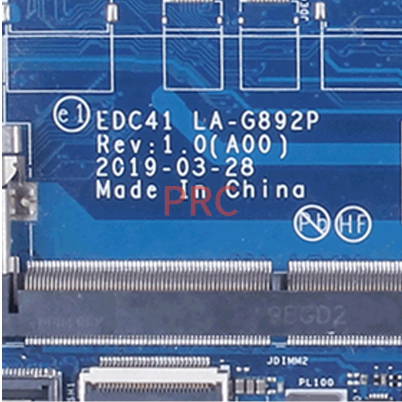 Imagem -05 - Motherboard Laptop para Dell Latitude 5400 La-g892p I58365u I79665u 05t75m 06rvrc Notebook Mainboard