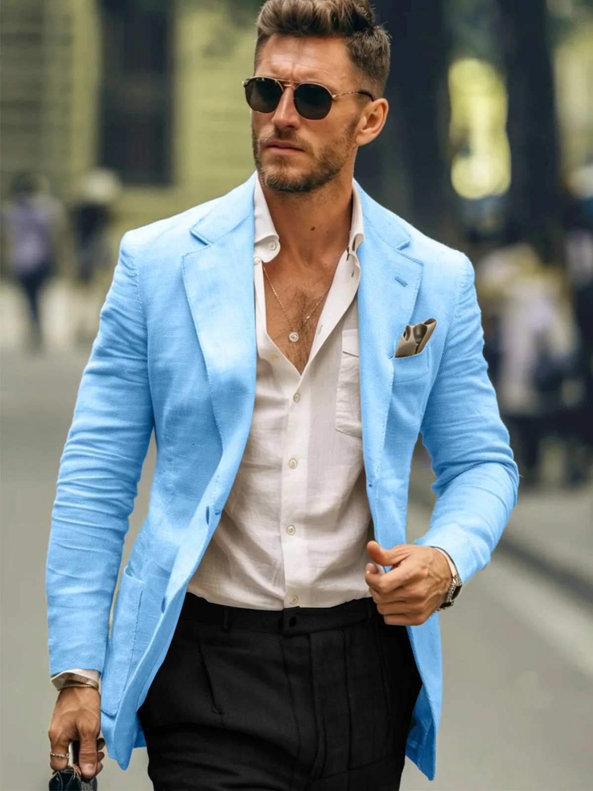 Casual Summer Linen Suit for Men Slim Fit Blazer Masculino High Quality Traje De Hombre Elegante Costume Tendances Tuxedo