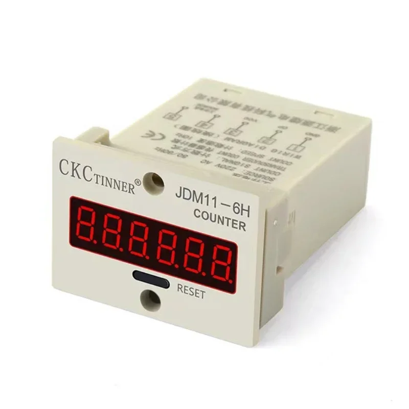 JDM11-6H 6 Digit Electronic Digital Counter Display Hall Sensor Proximity Switch NPN AC36V DC12V 24V