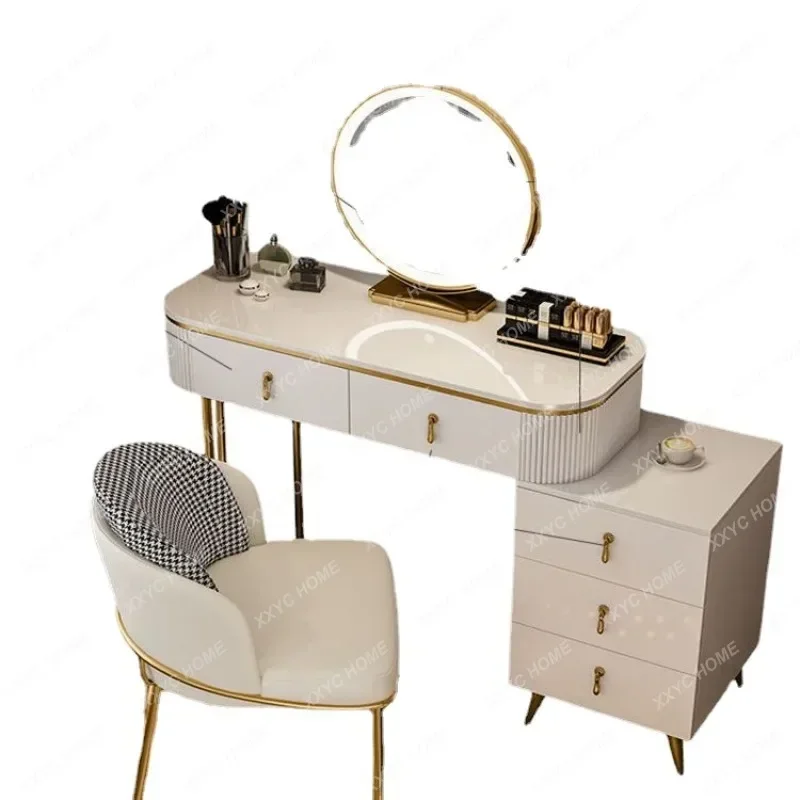 Bedroom Modern Simple Small Apartment Makeup Table Nordic Storage Cabinet Integrated bedroom furniture