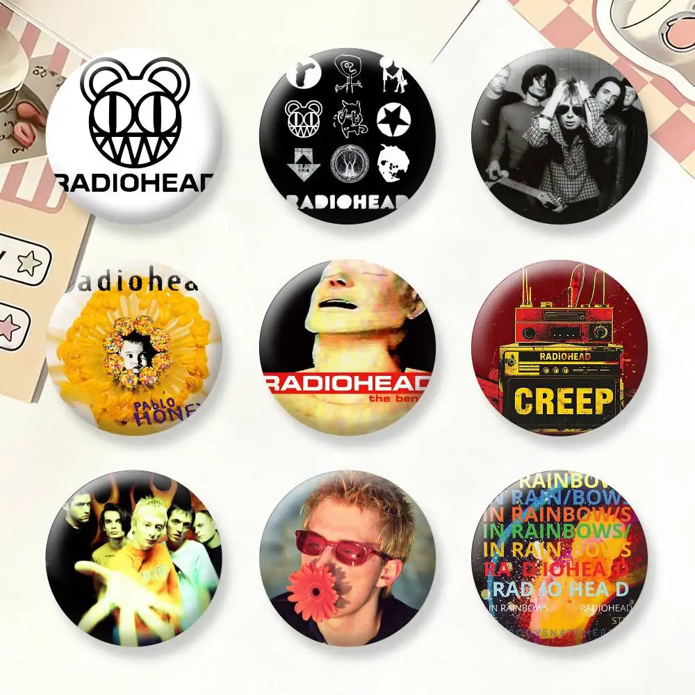

Cool R-Radiohead Band Button Pins Backpack Clothing Decor Brooch Badge Jewelry Gifts for Kids