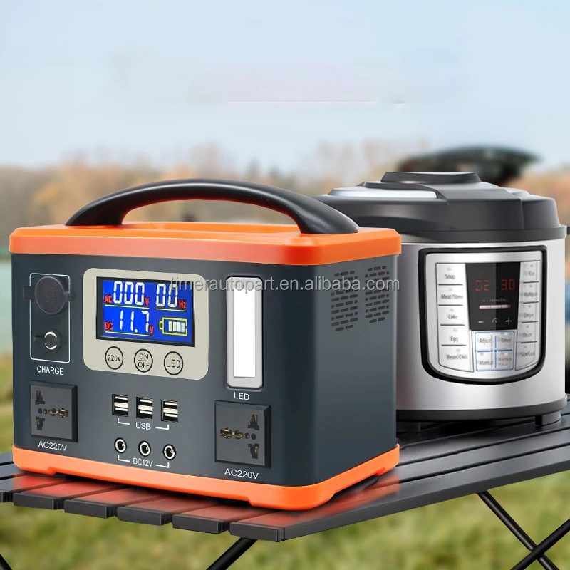 

Home 500wh Battery Backup Portable Power Supply Station Backup Ac Dc Dual Usb Type-C Lithium Battery For Router Phone Laptop