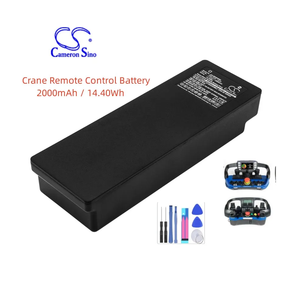 2000mAh 7.2V 14.4Wh Crane Remote Control Ni-MH Battery for Scanreco RSC7220 13445 16131 17162 592 IM6024 1026 708031757 EEA4404