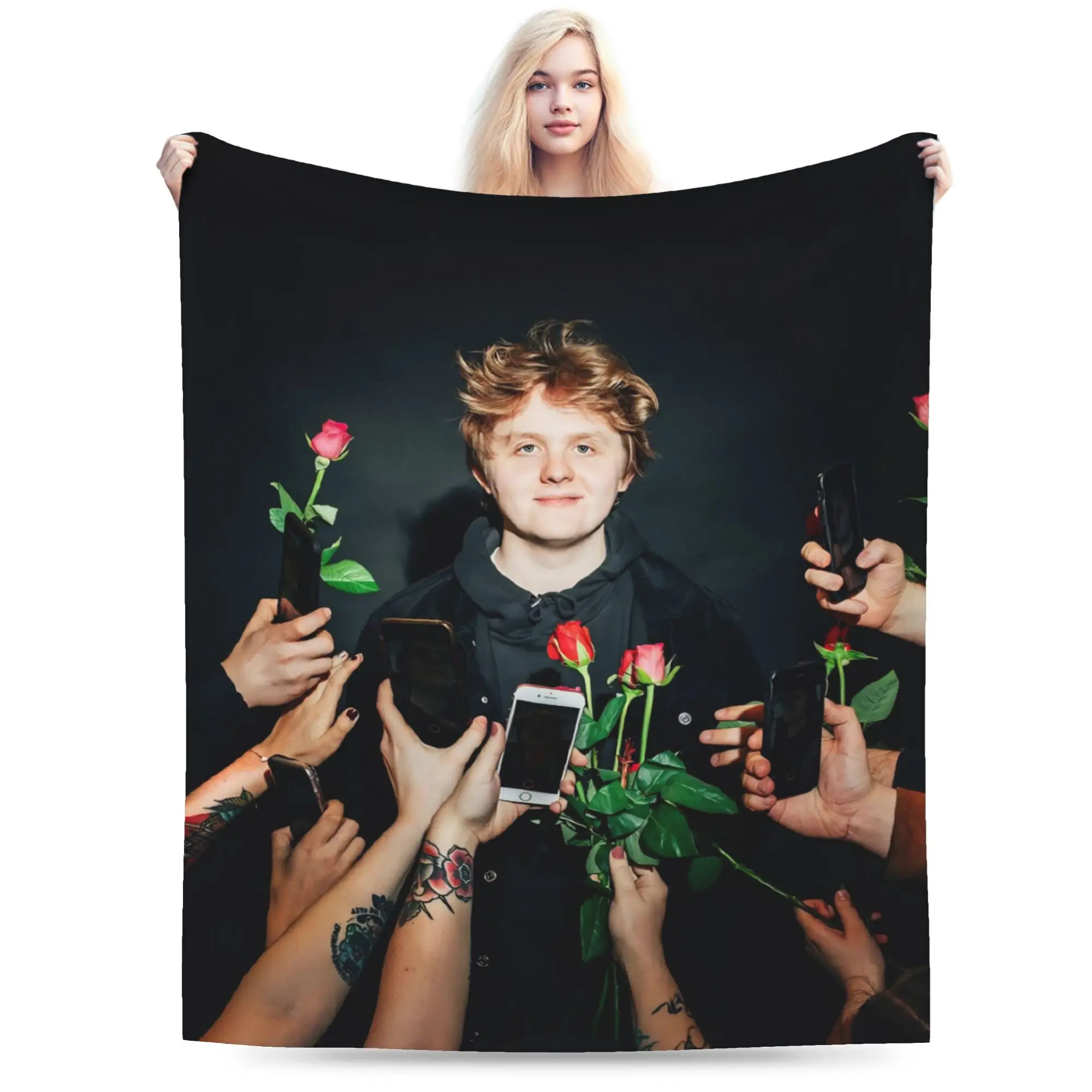 Super Soft Lewis Capaldi Tour 2026 Throw Blanket Premium Fleece Flannel Lightweight  Bed Blanket Super Cozy Blankets All Season