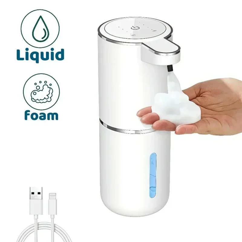 Touchless Electric Soap Dispenser Automatic Liquid Foam Dispenser USB Charging Infrared Sensor For Home Bathroom Kitchen