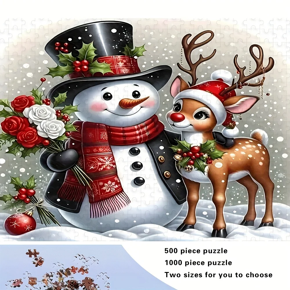 Puzzle da 500/1000 pezzi per adulti: rompicapo impegnativo su larga scala con motivi complessi, scatola portatile per giochi di famiglia