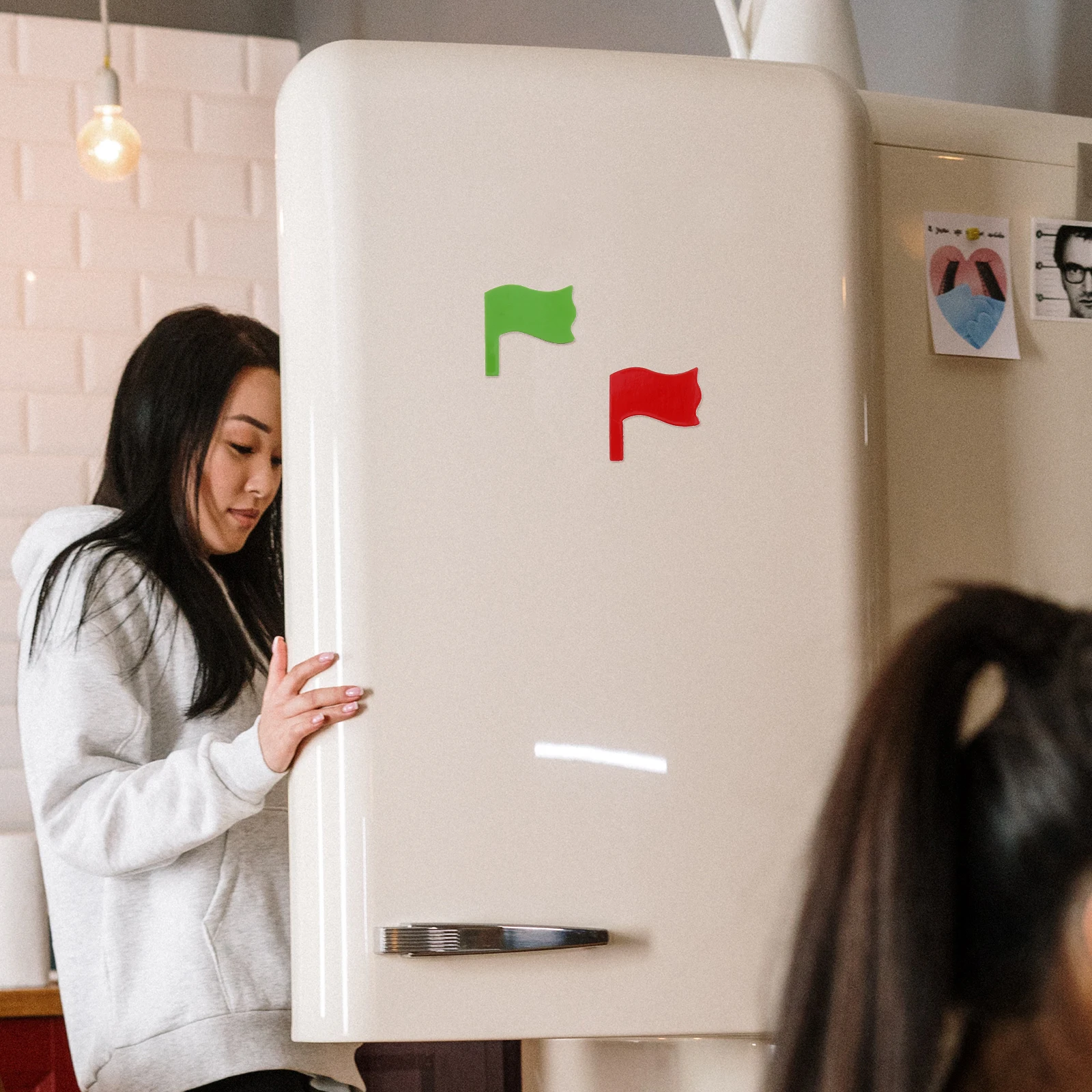 

30Pcs Colored Flag Magnetic Stickers Refrigerator Decals Small Creative Fridge Magnet Home Decor Colored Fridge Magnet