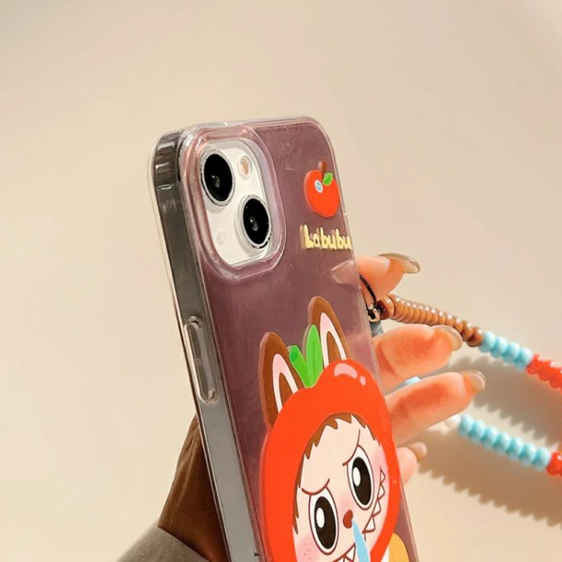 Funny Cartoon Runny Labubu for iPhone 16 Pro Max 11 12 13 14 15 Pro XS Max 7 8 Plus 15 Plus TPU Shockproof Anti fall Shell Y2k image 5