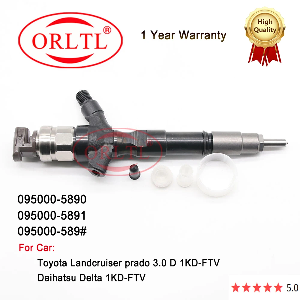 

095000-5890 095000-5891 For Toyota 1KD 095000-589# Diesel Common Rail Fuel Injector 2367030320 2367039155