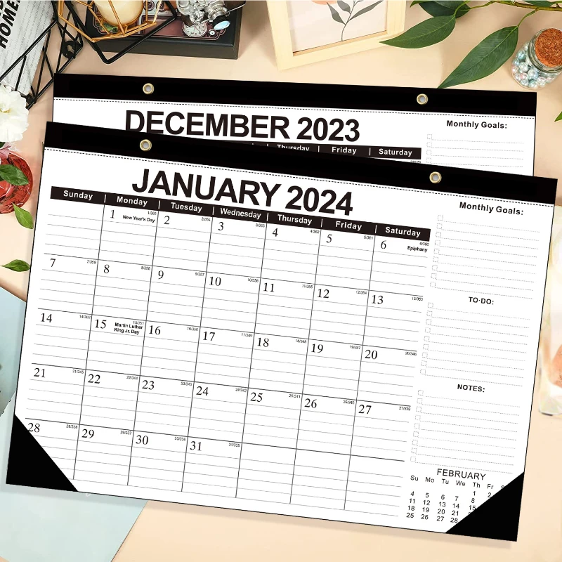 

2023.07·2024.12 Wall Calendar Weekly Monthly Planner Agenda Organizer Home Office Hanging Wall Calendar Daily Schedule Planner