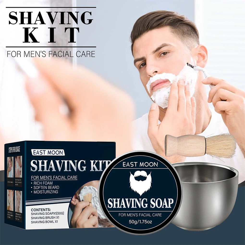 Male Beard Shaving Rich Foam Kit Barber Shop Foamer Removal Beauty Supplies Boyfriend Husband Father Birthday Gift