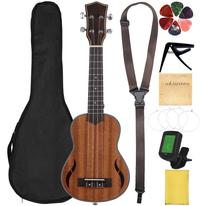 

21 Inchs Ukulele Set Professional 4 String Ukulele Wooden Adults Ukuleles Small Guitar Children Beginners Stringed Instruments