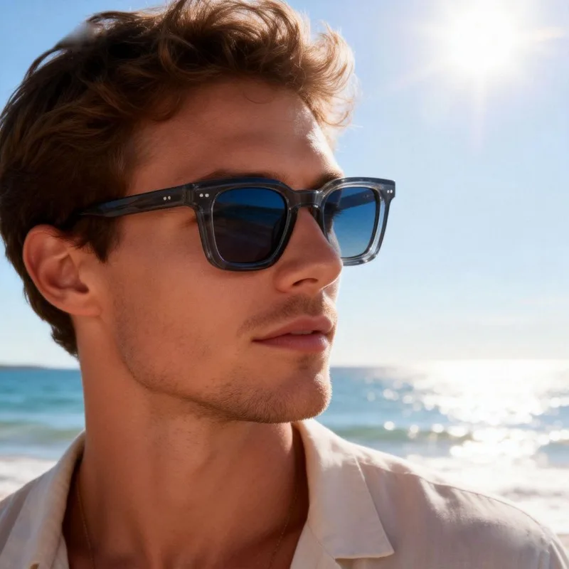 

Vintage Classic Acetate Sunglasses for Men Trendy Outdoor Driving Eyewear Women UV400 Protective Sunglass Retro Designer Glasses