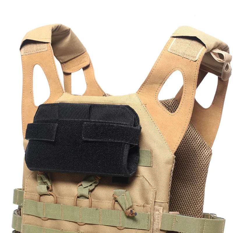 MOLLE Hunting Management Map Bag Phone Holder Outdoor Vest Plate Carrier Front Panel Belt Bag Hunting Accessories Utility EDC