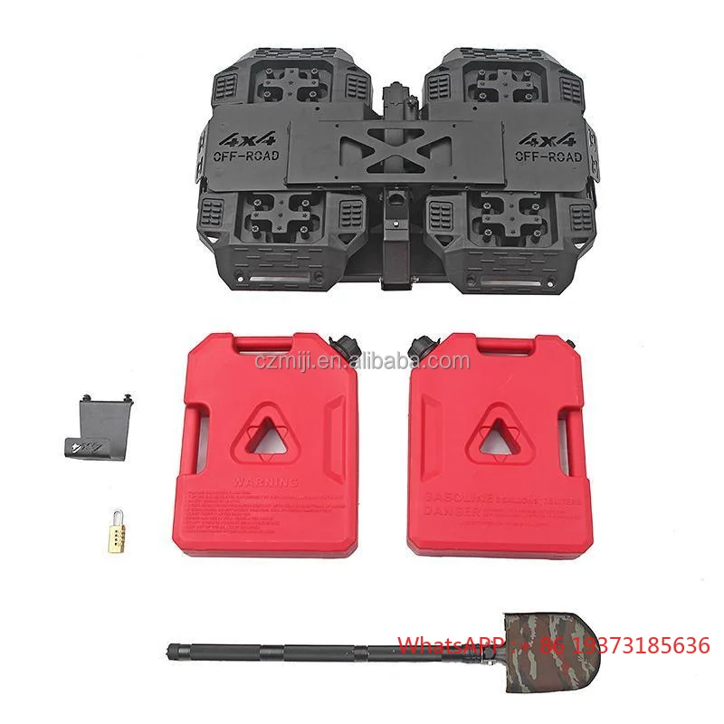 reinforced spare tire rack tailgate wheel integrated equipment tire frame expansion platform with oil boxe for Tank 300