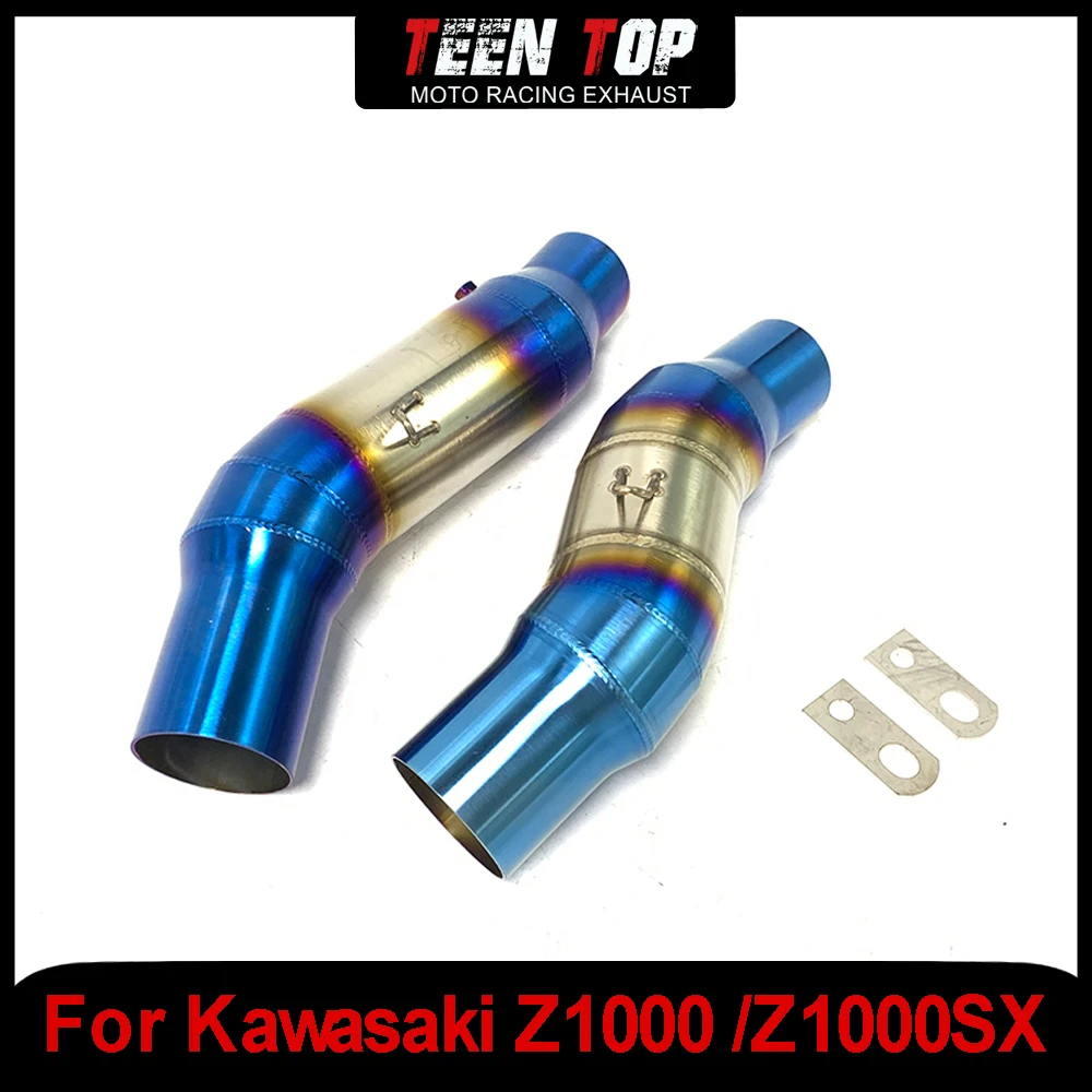 For Kawasaki Z1000 /Z1000SX Exhaust mid pipe Muffler 51mm Motorcycle Exhaust Escape Moto Modified Full Systems Slip On