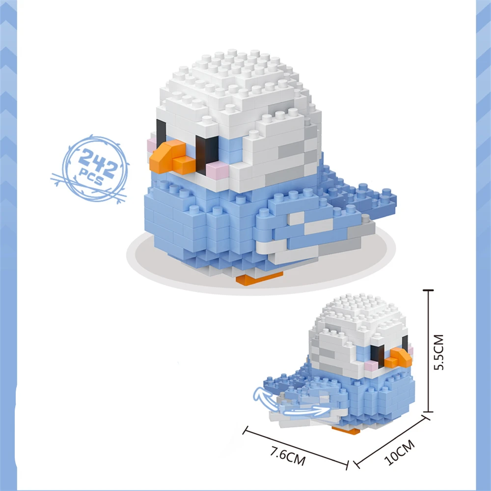 Kawaii Cute Bird Small Building Blocks Set Creative Educational Building Toys For Boys Girls Toys Suitable For Decorate