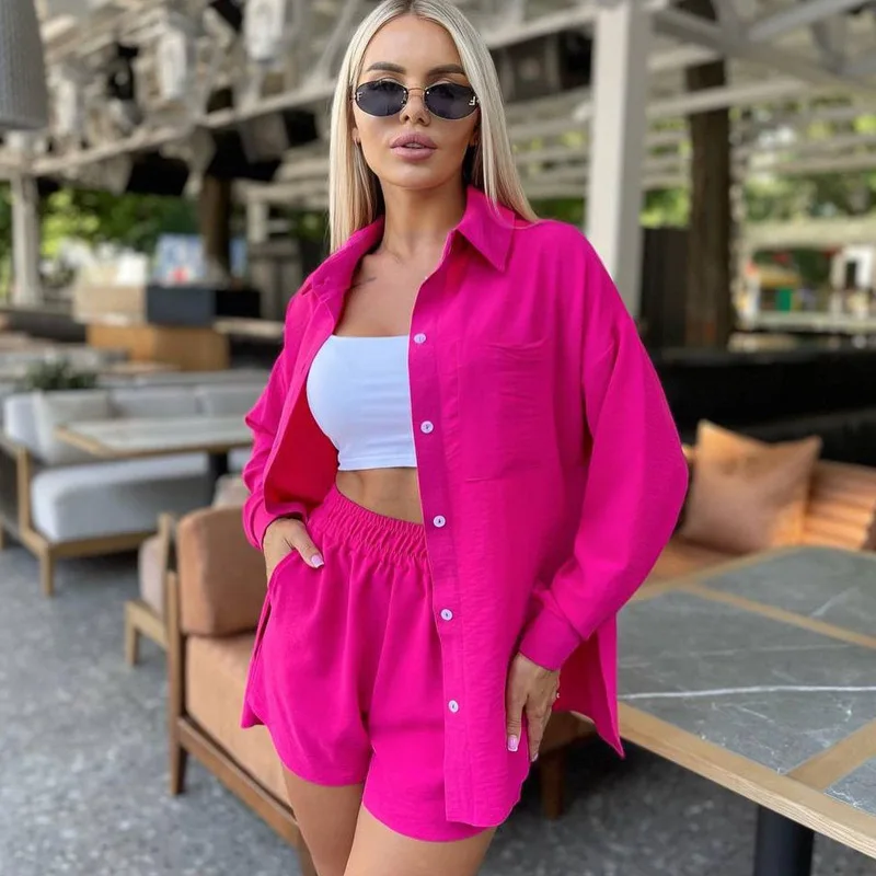 Conjunto casual feminino irt orts solto de duas peças coleção outono 5% - 70% conteúdo comente