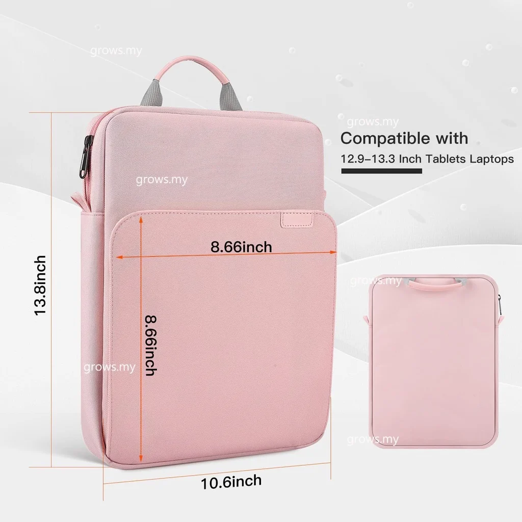 12.3-13 Inch Tablet Sleeve Carrying Case Bag for Microsoft Surface Pro X/9/8/7 Plus Surface Laptop Go 12.4