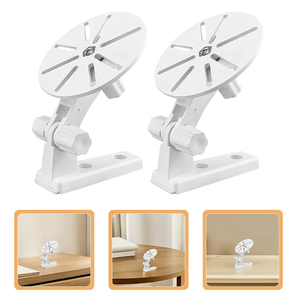 2Pcs Flexible Camera Wall Mount Bracket for Security Cameras Adjustable Positioning No-Drill Easy Install Indoor Monitoring