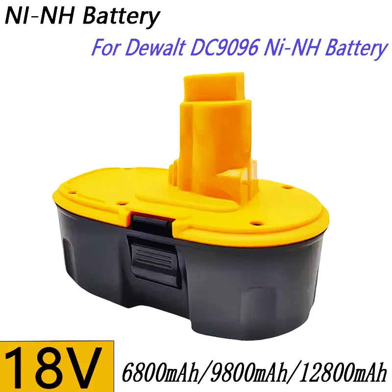 100% Original 18V 12800mAh Ni-MH Power Tool for Dewalt  lpega DC9096 DE9039 DE9095 DW9098 DE9503 DW9096 Replacement Battery