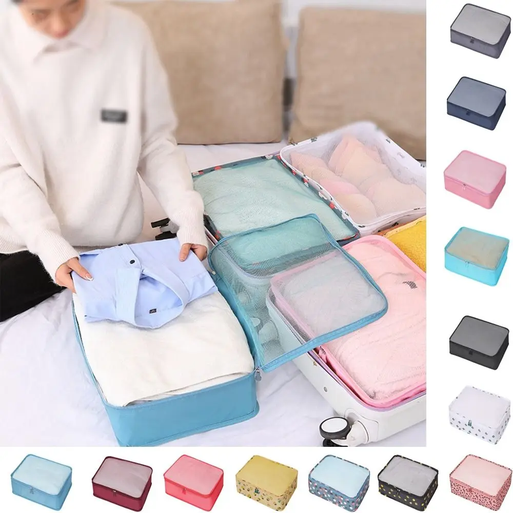 Travel Clothing Storage Bag Suitcase Clothes Storage Organizer Large Capacity Mesh Bag Portable Luggage Pouch