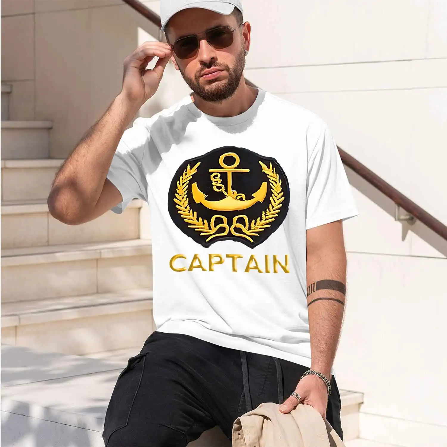 s tain tain Letter Sports Style Lightweight with PVC Coating Washable 2026 New Model Men’s Short-sleeve crewneck T-Shirt Classic