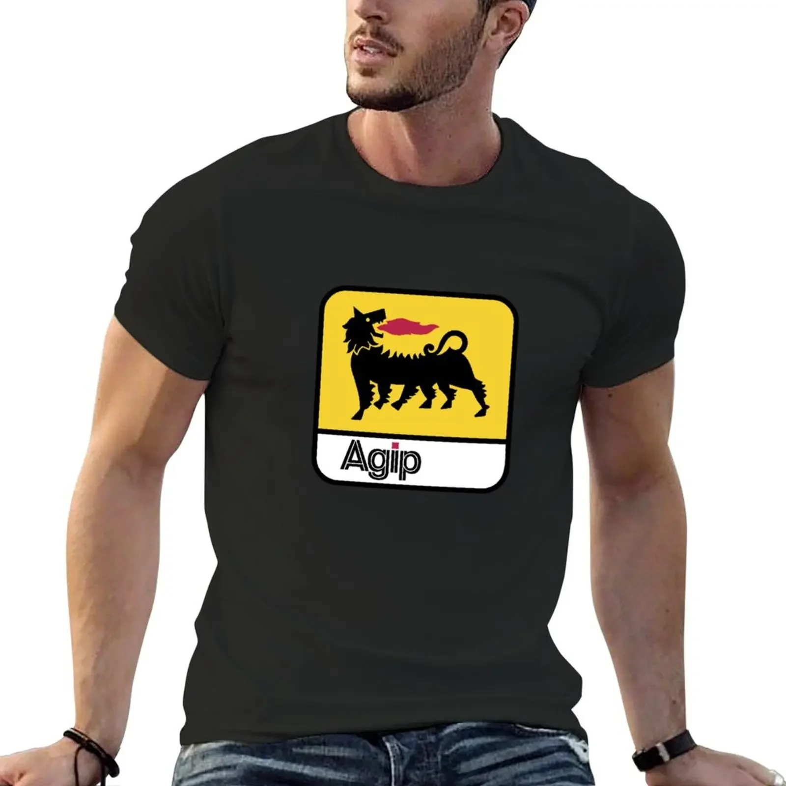 

agip logo T-Shirt boys whites animal prinfor boys quick-drying Aesthetic clothing oversized t shirts for men